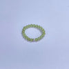Peridot Faceted Beads Ring 3mm