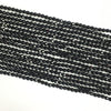 Black Glass Super Precision Cut Faceted Rounds 2mm