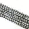 Plated Silver Color Agate Druzy Round Beads 14mm