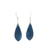 blue sponge coral Petal Shaped Earrings