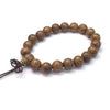 Wenge Round Beads Bracelet 15mm