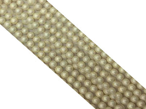 Shell Pearl Beige Grain Round Beads 10Mm
