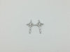 Zircon Silver Metal Parts 20X35Mm