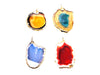 Color Agate Pendant 49X54-52X62Mm