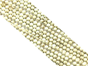 Stabilized Magnesite White Round Beads 10Mm