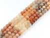 Multi Section Moonstone G2 Roune Beads 4Mm