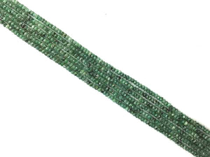 Color Jade Green Black Faceted Roundel 2X4Mm