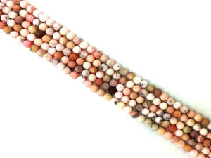 Matte Pink Opal Round Beads 8Mm