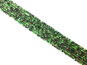 Ruby Zoisite G1 Faceted Roundel 3X4Mm