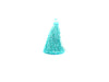Elastic Tassels Aqua Blue 52 Nylon Tassel 70Mm