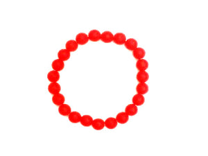 Matte Color Jade Red Bracelet 8Mm