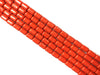 Resin Red Bamboo Coral Tube 9X12Mm
