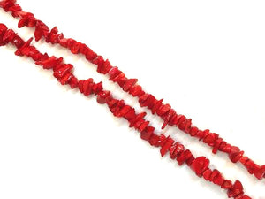 Bamboo Coral Red Free Form 3X8-8X10Mm