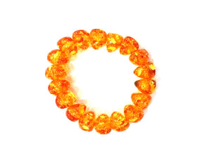 Synthetic Amber Orange Bracelet 13X15Mm