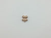 Zircon Rose Gold Metal Parts 7X17Mm