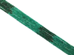Color Jade Syan Green Faceted Roundel 2X4Mm