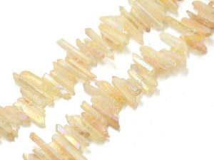 Matte Crystal Quartz Color Yellow Stick 5X25-8X30Mm