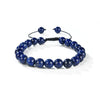 Lapis Round Beads Slide Bracelet 8mm