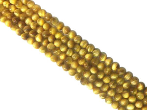 Gold Tiger Eye Round Beads 12Mm