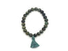African Turquoise Tassel Bracelet 8Mm