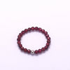 Garnet Faceted Beads Ring 3mm