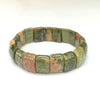 Unakite Pillow Bracelet 10X15mm