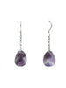amethyst Petal Shaped Earrings