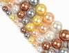 Assorted-04 Shell Pearl Round Beads 12mm