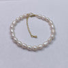 Genuine Natural Freshwater Pearl Bracelet With Gold Finish Copper Base Metal 05