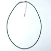 Malachite Super Precision Cut Rounds 2mm Necklace