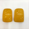 Synthetic Amber Rectangle Pendant 43X61mm