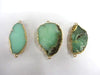 Chrysoprase Gold 2 Hooks Free Form 30-50Mm