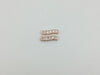 Zircon Rose Gold Metal Parts 7X23Mm