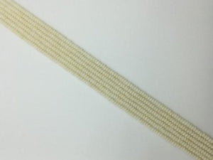 Bamboo Coral White Roundel 3X5Mm