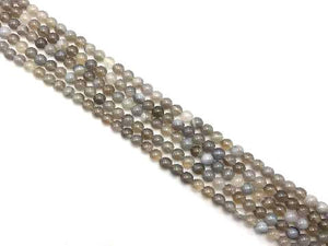 Color Sardonyx Gray Round Beads 8Mm