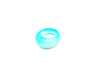 Color Agate Skyblue Ring Faceted 9X14-10X21Mm