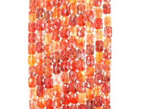 Fire Agate Faceted Pillow 10X14Mm