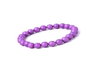 Matte Shell Pearl Purple Bracelet 8Mm