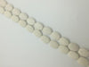 Lava Stone White Flat Oval 26X19Mm