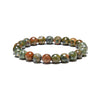 Rhyolite 8mm Faceted Beads Bracelet