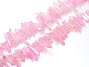 Matte Crystal Quartz Pink Stick 5X25-8X30Mm