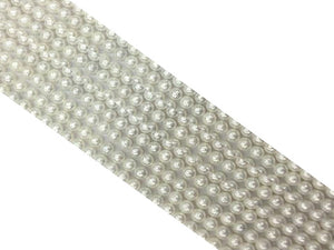 Shell Pearl White Grain Round Beads 8Mm