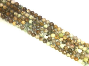Yellow Moss Opal Round Beads 8Mm