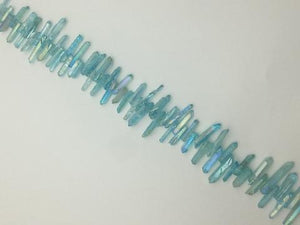 Coated Crystal Quartz Skyblue Stick 16 Inch 5X15-5X30Mm