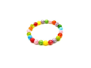 Color Crack Crystal Rainbow Bracelet 8Mm