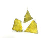 Crystal Quartz Druzy Yellow Pendant 35X40-30X50Mm