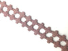 Lava Stone Fuchsia Cross 24X24Mm