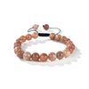 Sunstone Round Beads Slide Bracelet 8mm
