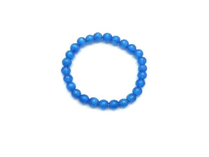 Artificial Opal Blue Bracelet 8Mm