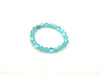 Matte Candy Color Glass Shamballa Skyblue Bracelet 8Mm